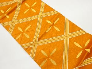 宮田織物製　菱模様織出し袋帯